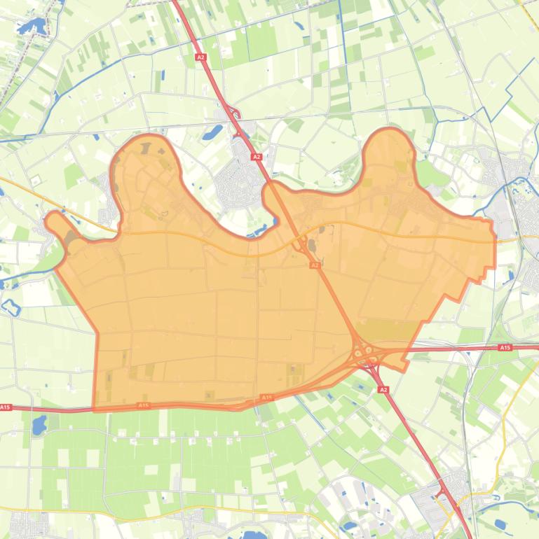 Kaart van de wijk Deil.