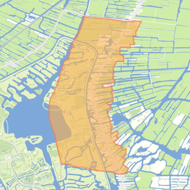 Kaart van de wijk Den Ilp.