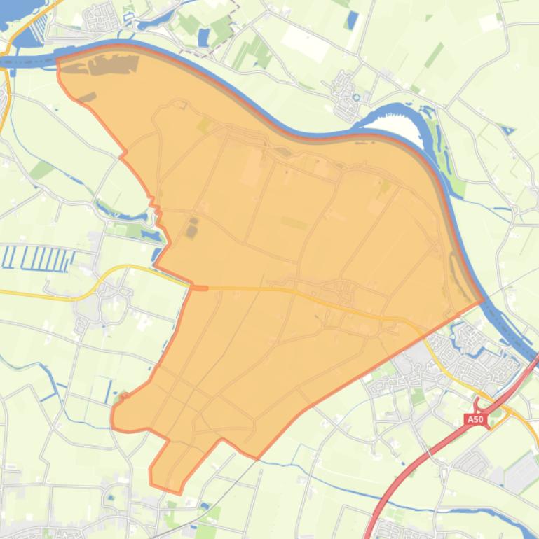 Kaart van de wijk Deursen en Dennenburg.