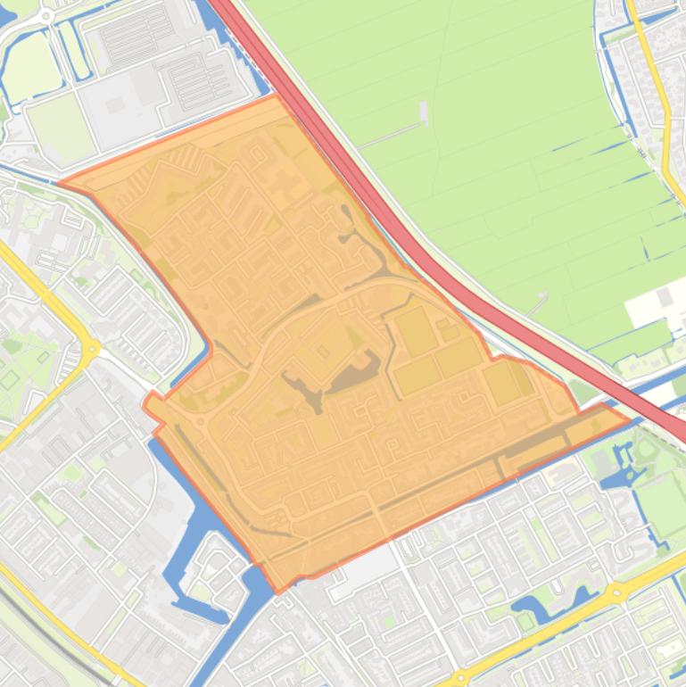 Kaart van de wijk Dijkpolder.