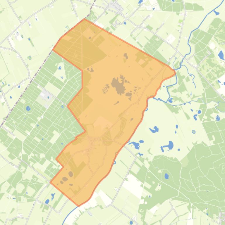 Kaart van de wijk Doldersum.