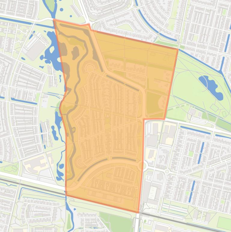 Kaart van de Dongewijk.