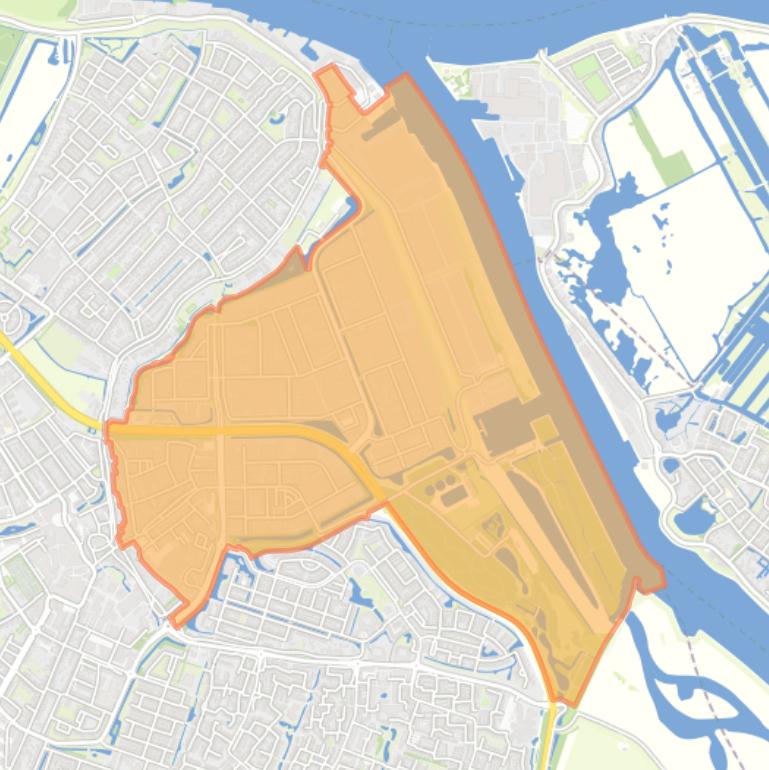 Kaart van de wijk Donkersloot.