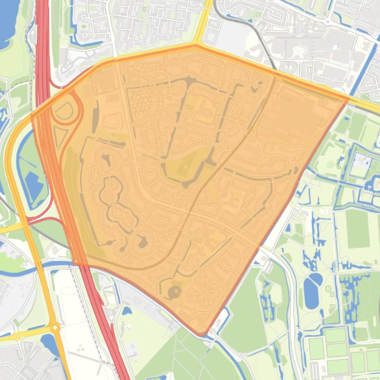 Kaart van de wijk Doorslag.