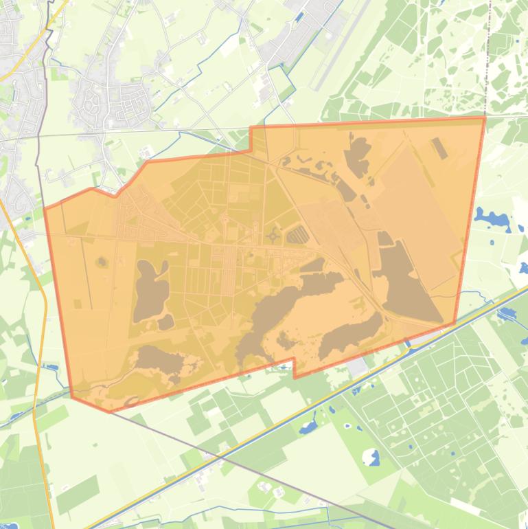 Kaart van de wijk Dorplein.