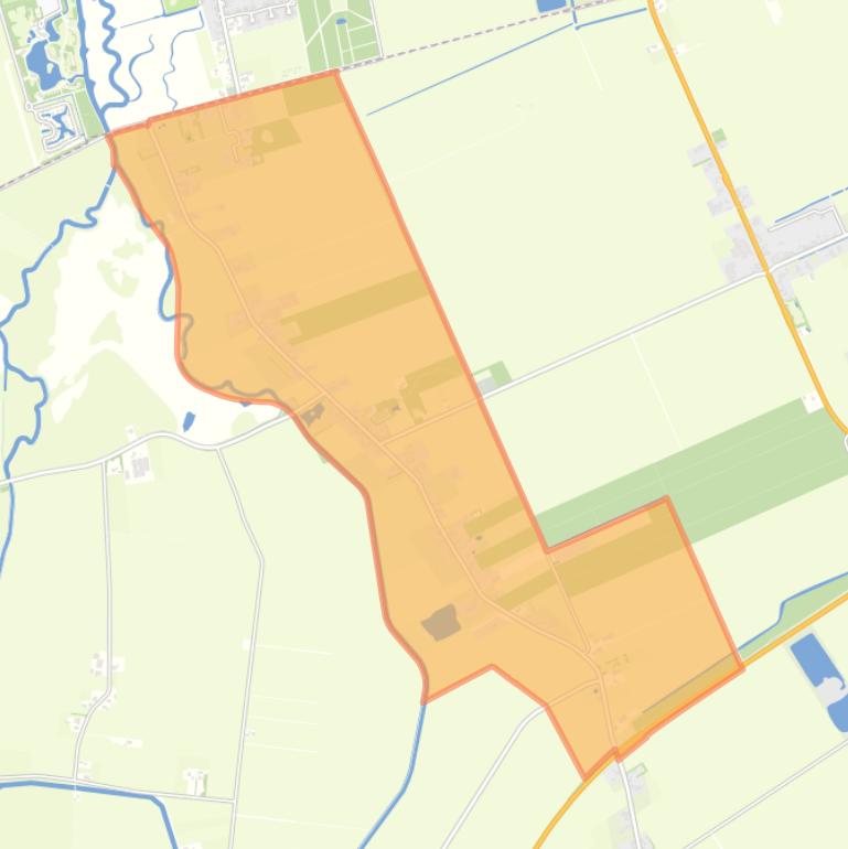 Kaart van de wijk Drouwenerveen.