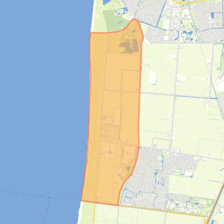 Kaart van de wijk Duinzoom.