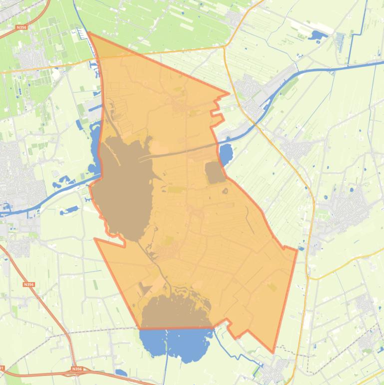 Kaart van de wijk Eastermar.