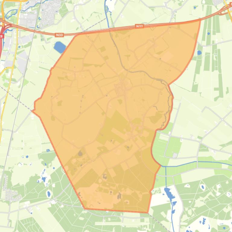 Kaart van de wijk Ekehaar.