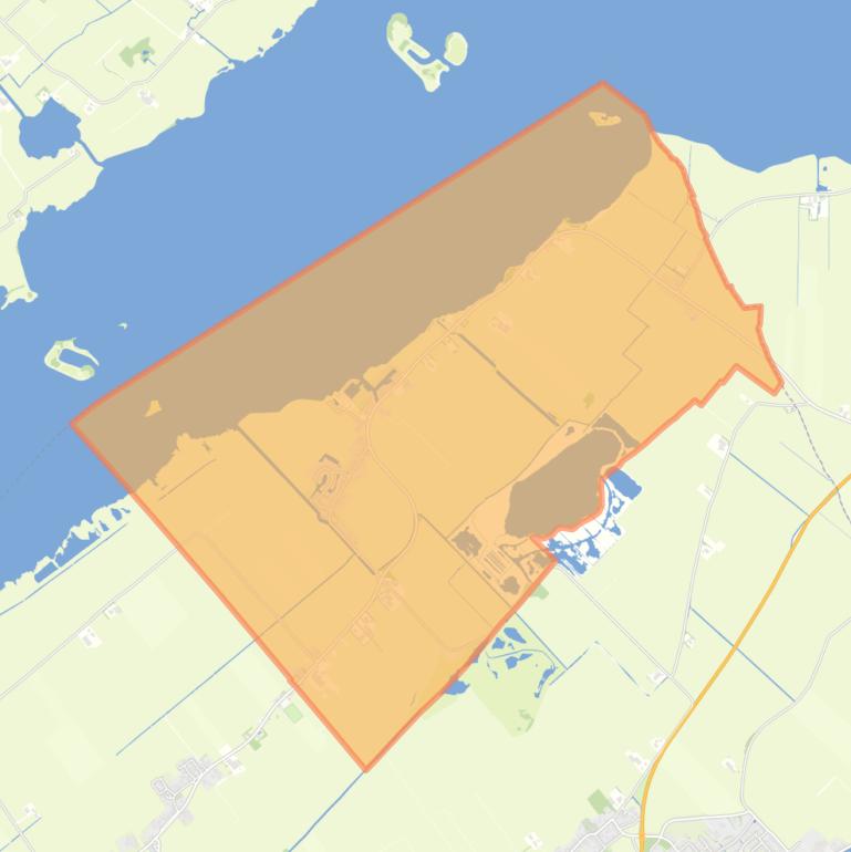 Kaart van de wijk Elahuizen.