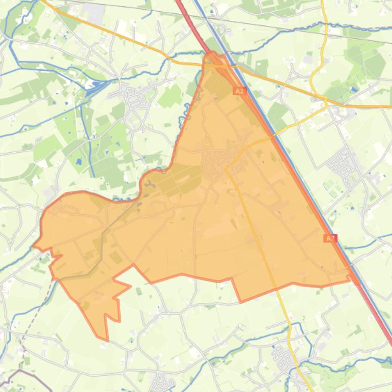 Kaart van de wijk Ell.