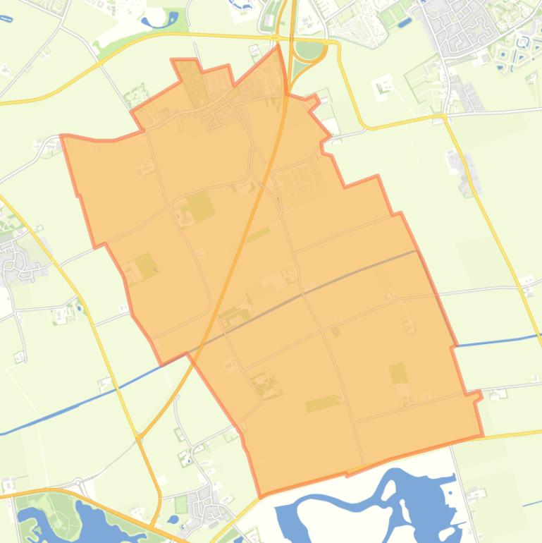 Kaart van de wijk Ellemeet.