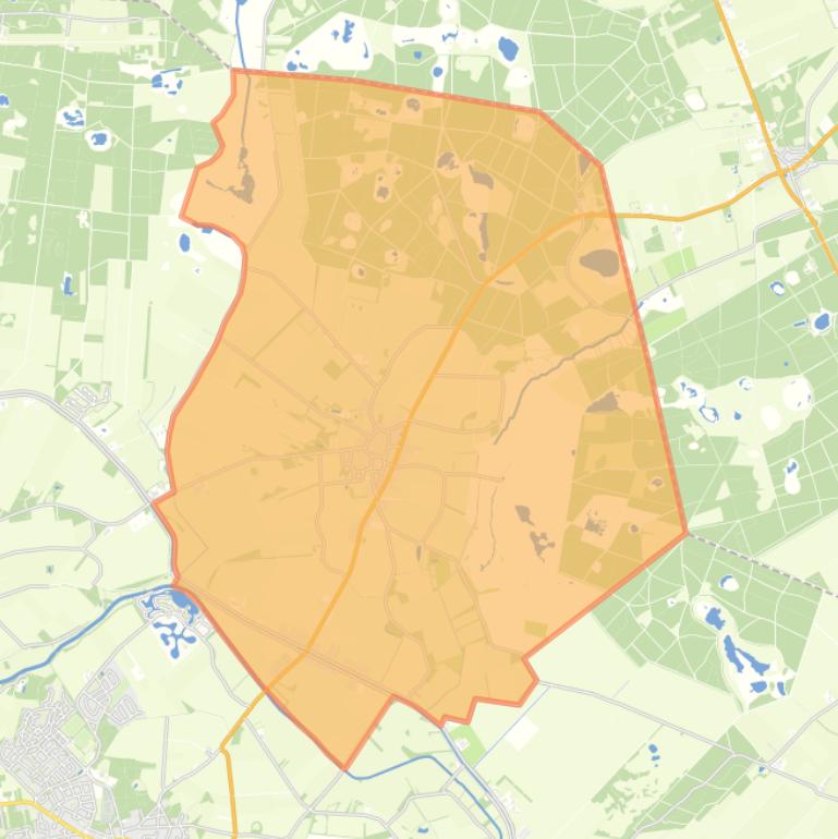 Kaart van de wijk Elp.