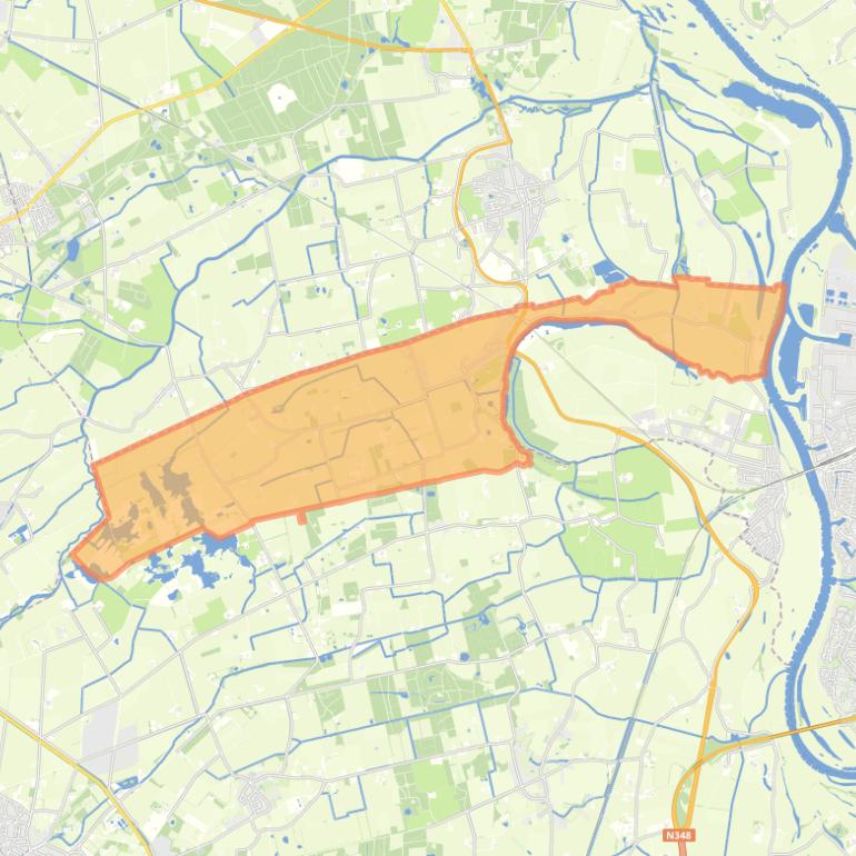 Kaart van de wijk Empe.