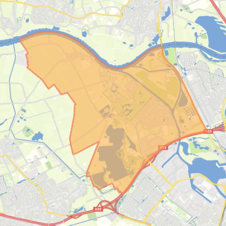 Kaart van de wijk Engelen.