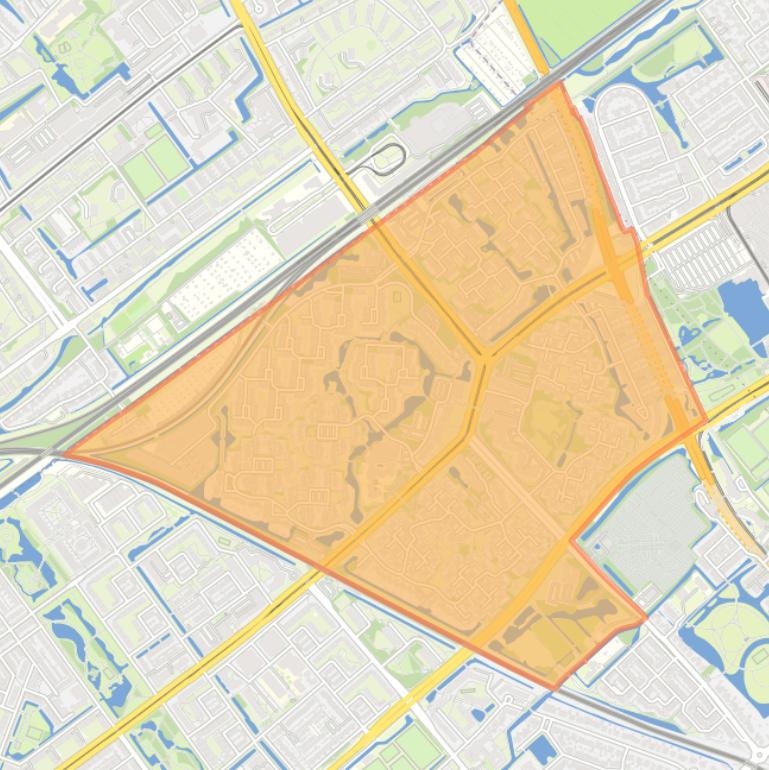 Kaart van de wijk Essesteijn.