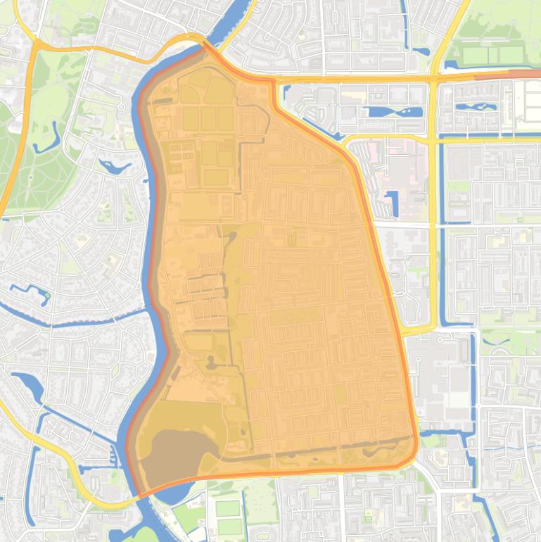 Kaart van de Europawijk.