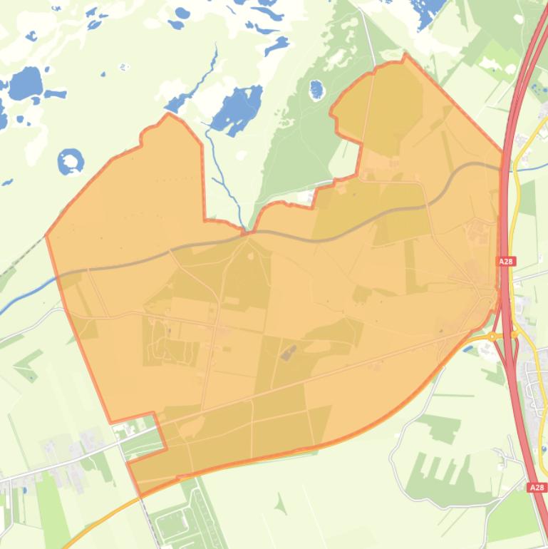 Kaart van de wijk Eursinge.