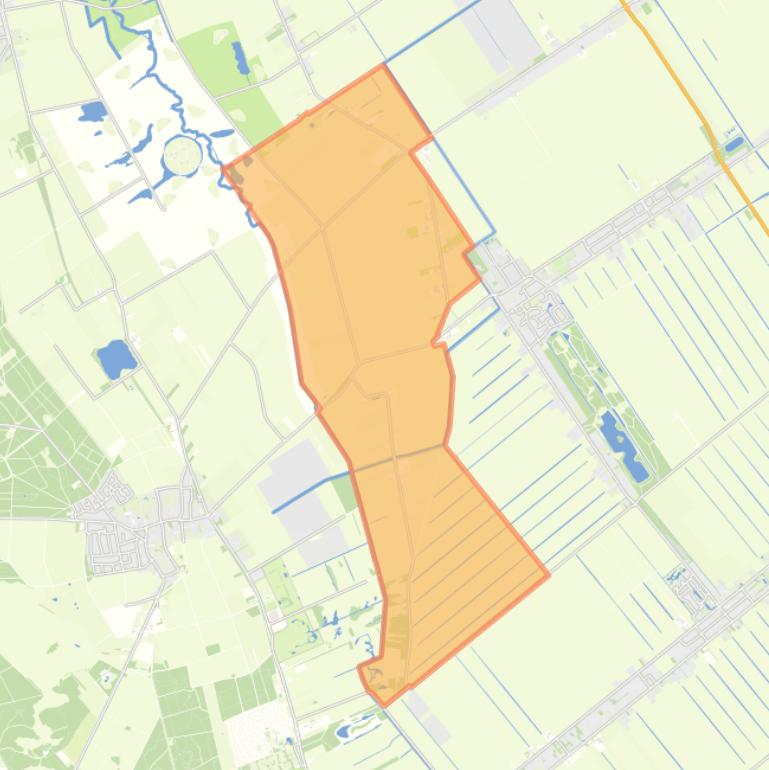 Kaart van de wijk Exloërveen.