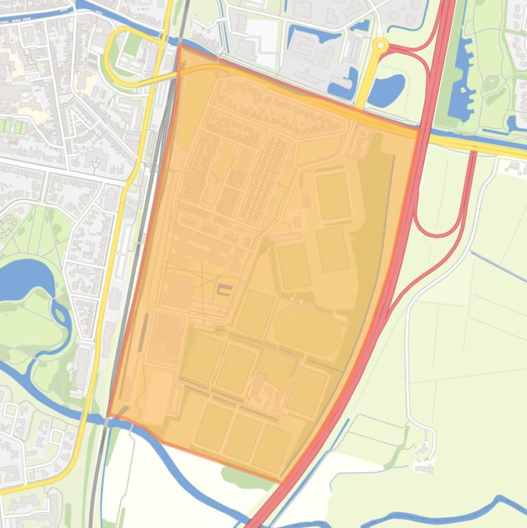 Kaart van de wijk Ezinge.