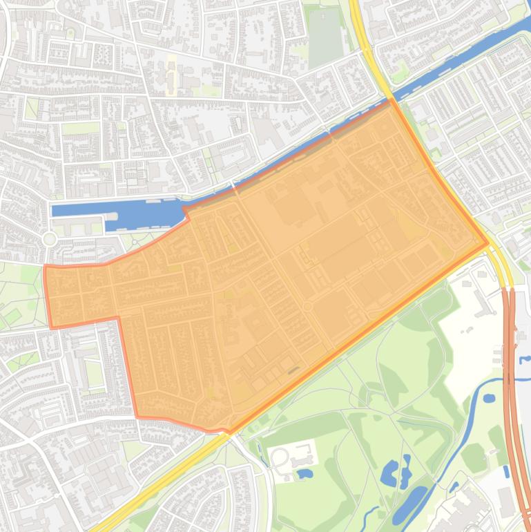 Kaart van de wijk Fatima.