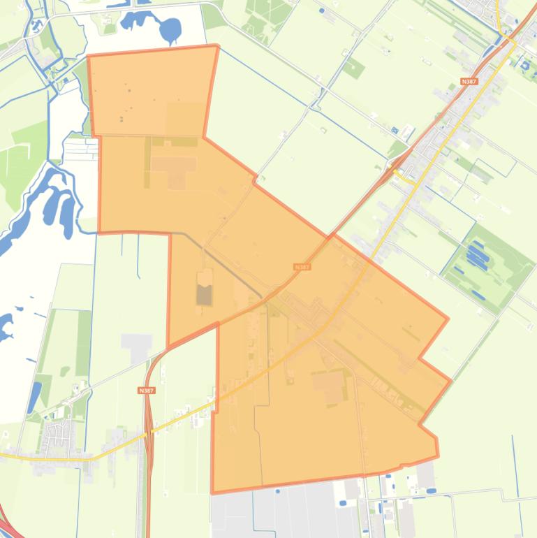 Kaart van de wijk Froombosch.