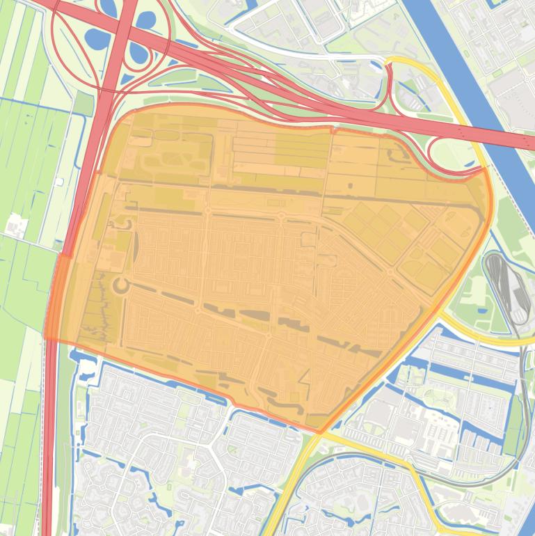 Kaart van de wijk Galecop.