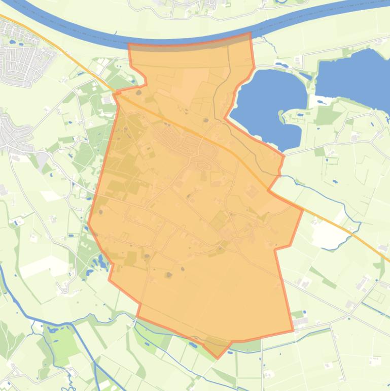 Kaart van de wijk Gassel.