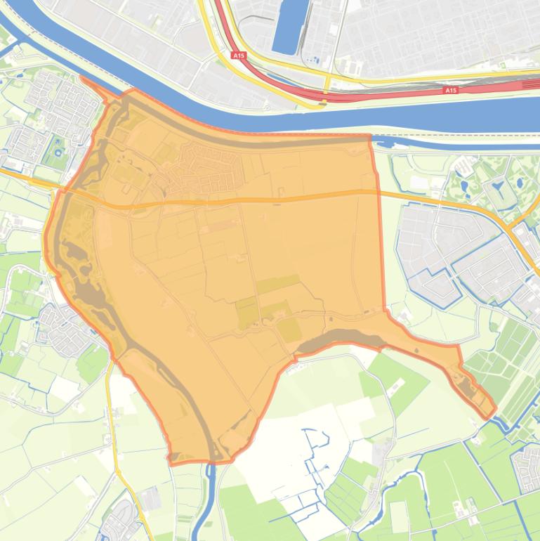 Kaart van de wijk Geervliet.