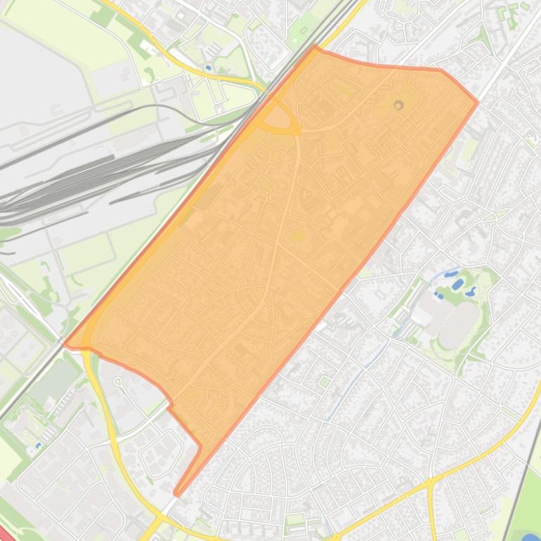 Kaart van de wijk Geleen-Centrum.