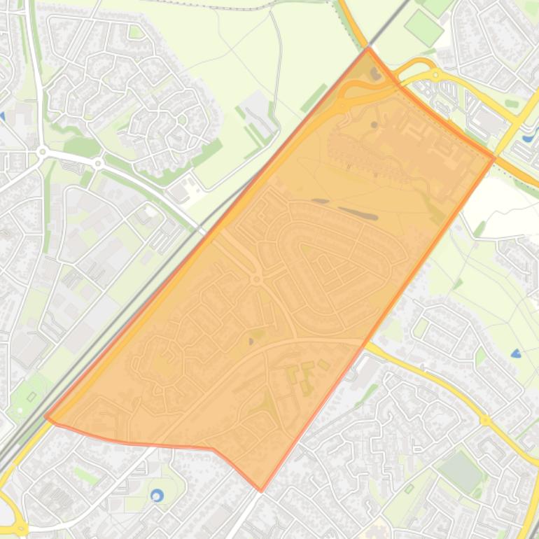 Kaart van de wijk Geleen-Noord.