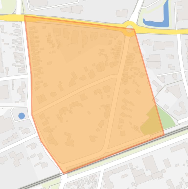 Kaart van de wijk George Perklaan en omgeving.