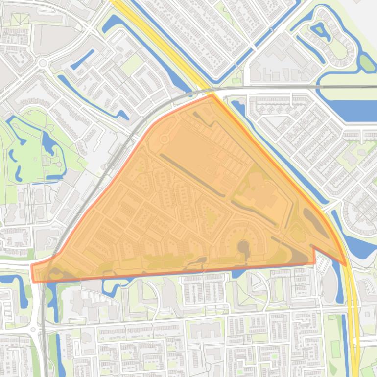 Kaart van de Gildenwijk.