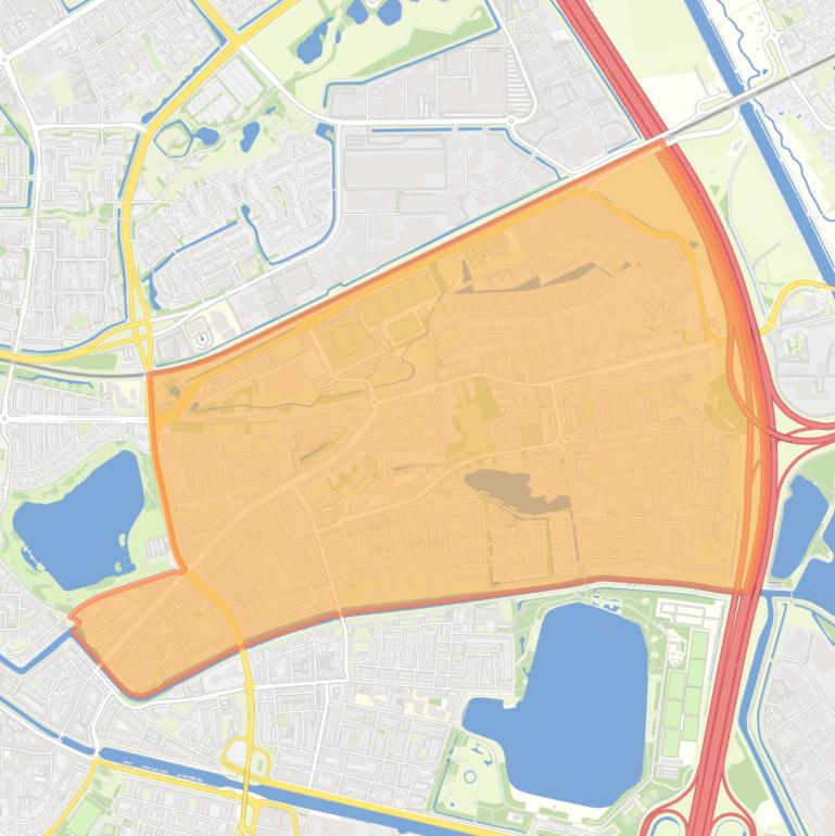 Kaart van de wijk Graafsepoort.