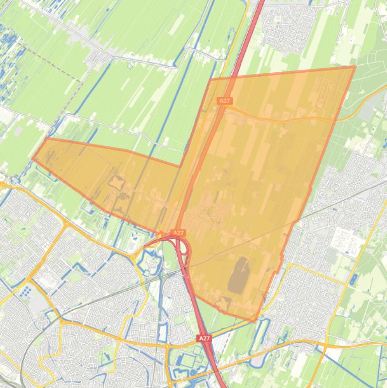 Kaart van de wijk Groenekan.