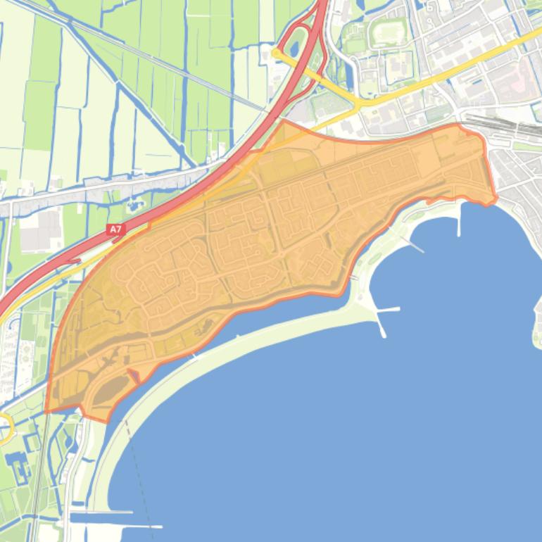 Kaart van de wijk Grote Waal.