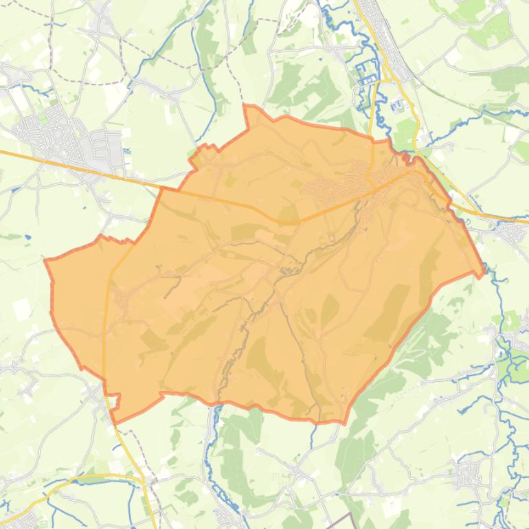 Kaart van de wijk Gulpen.