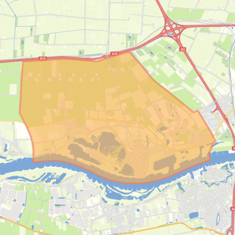 Kaart van de wijk Haaften.