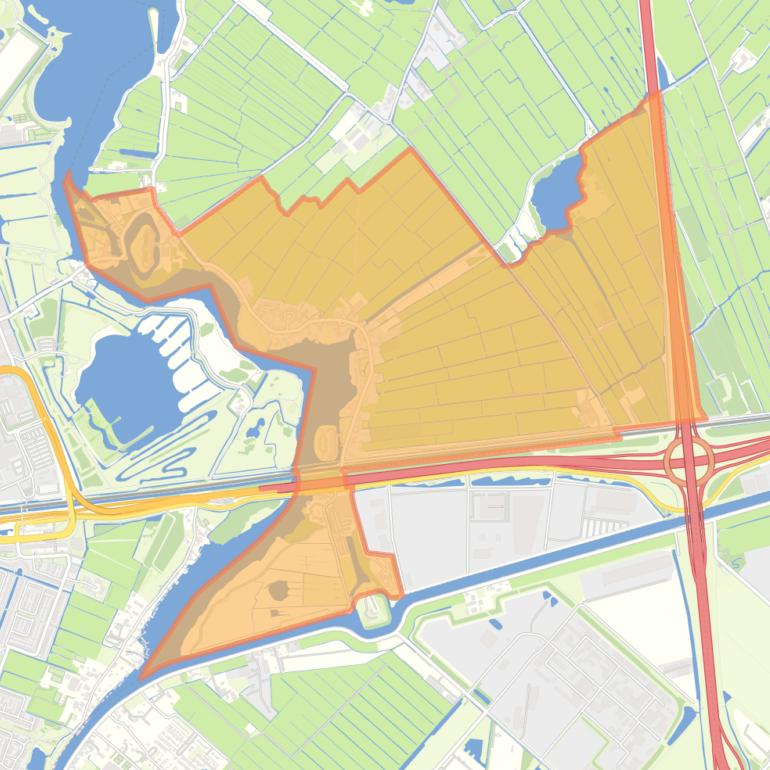 Kaart van de wijk Haarlemmerliede.