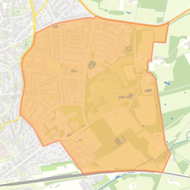 Kaart van de wijk Haerbroek-Scholtenhoek.