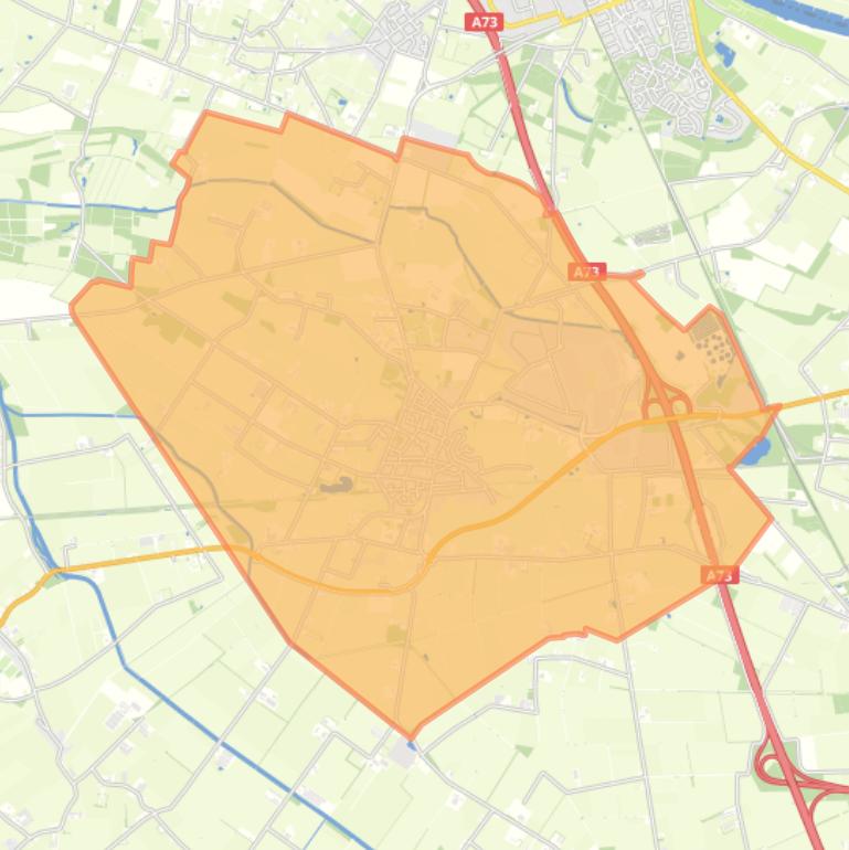 Kaart van de wijk Haps.