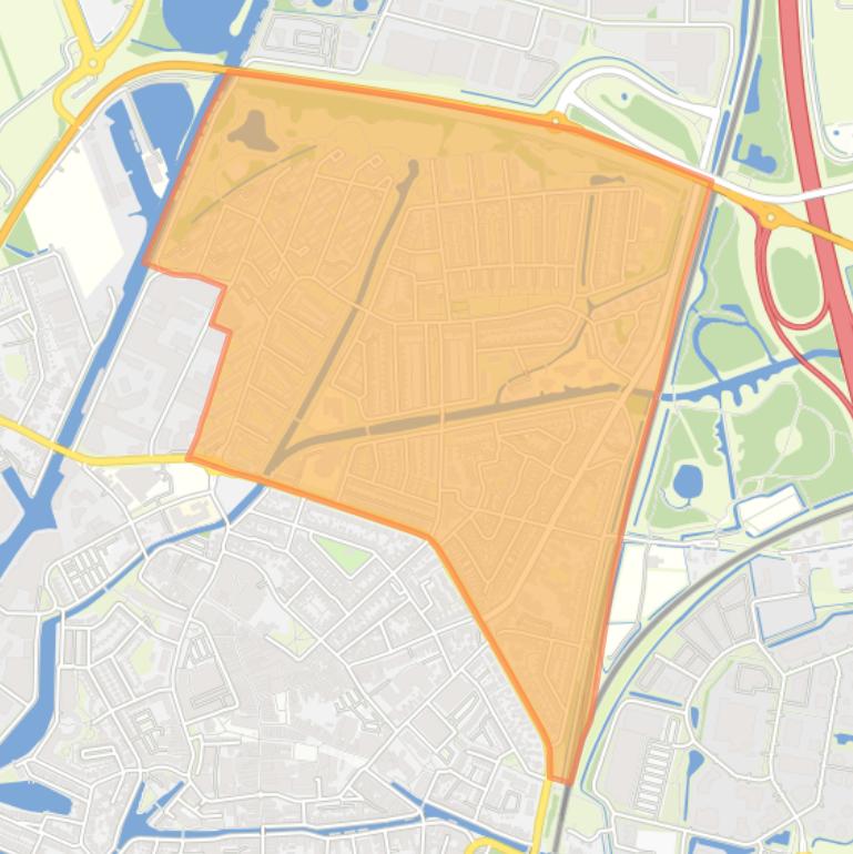 Kaart van de wijk Haveltermade.