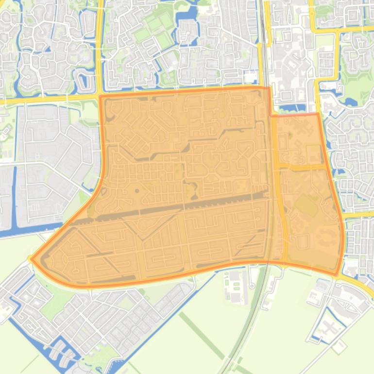 Kaart van de wijk Havendiep.