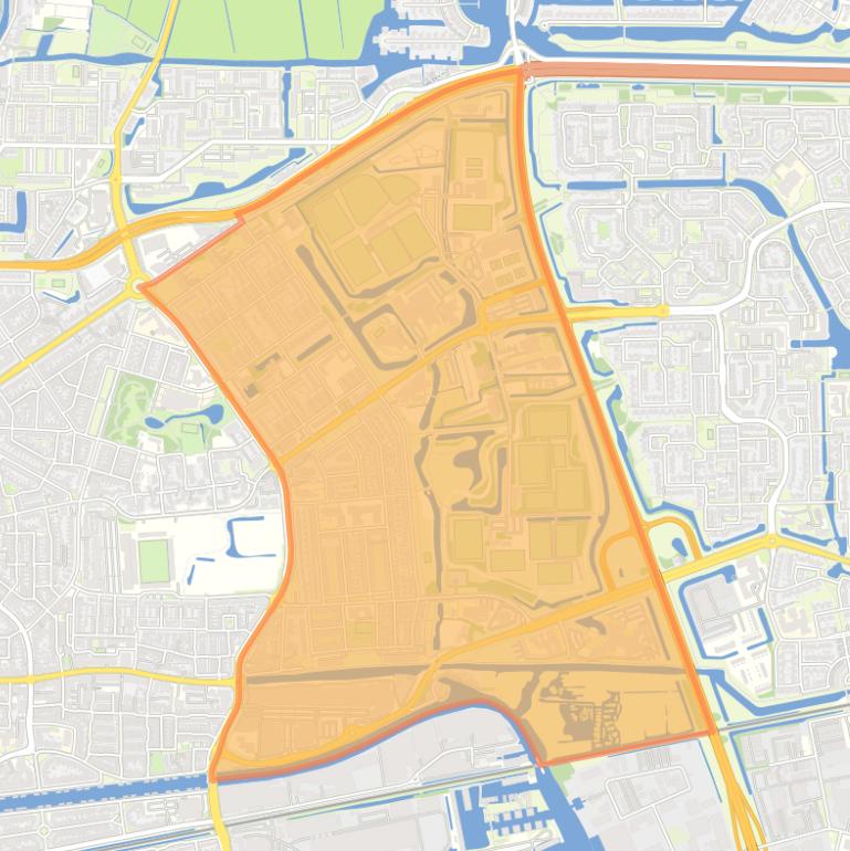 Kaart van de wijk Heechterp & Schieringen.