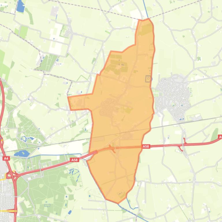 Kaart van de wijk Heerle.