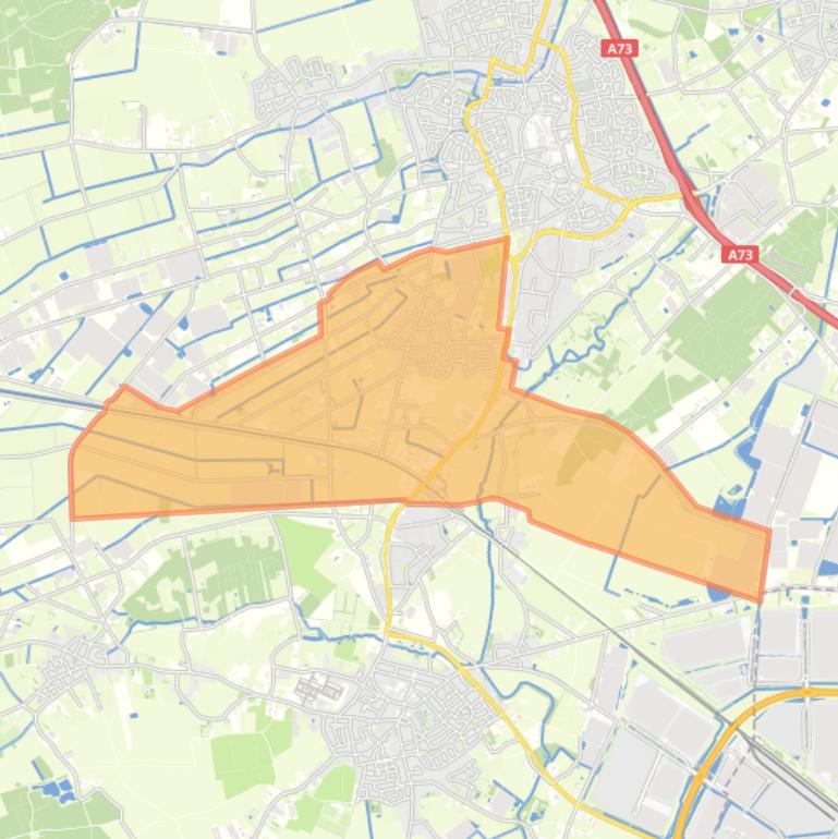 Kaart van de wijk Hegelsom.