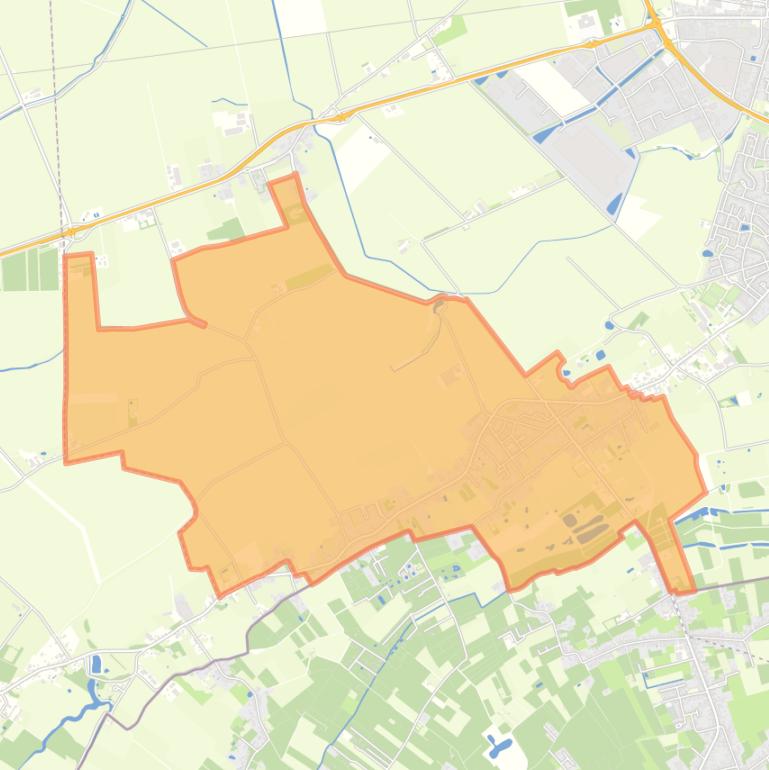 Kaart van de wijk Heikant.