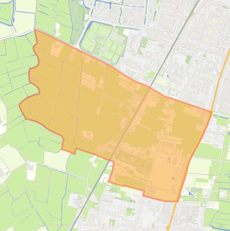 Kaart van de wijk Heiloo Zuid-West.