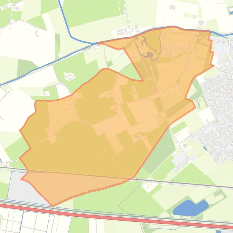 Kaart van de wijk Hemmen.