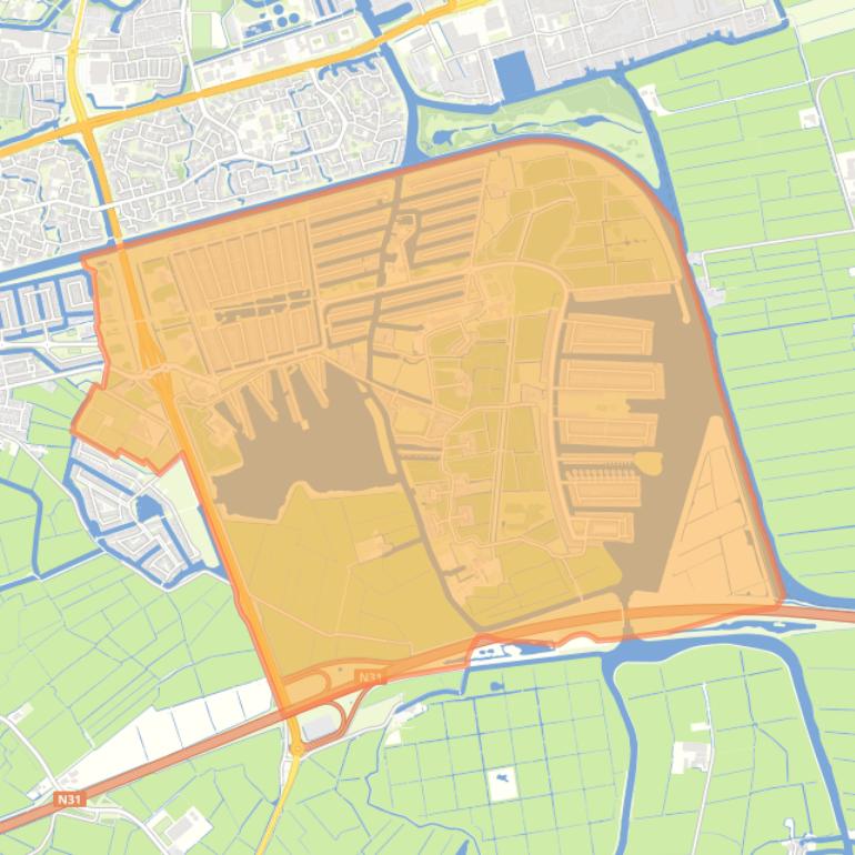 Kaart van de wijk Hempens/Teerns & Zuiderburen.